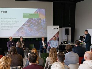 Podiumsdiskussion KI in der Industrie bei Bender