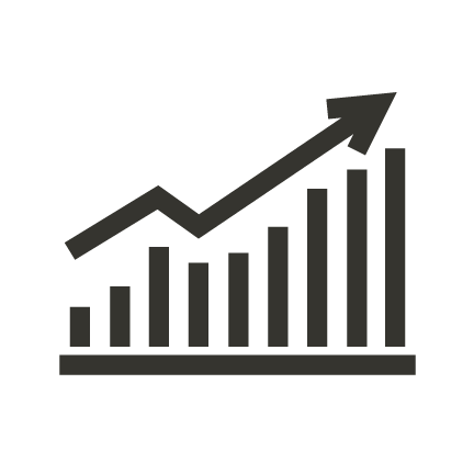 Icon Diagramm hoch